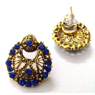 Golden Oxidized Earring Bali Jewelry Jhumka Ethnic Imitation Drop Dangle EA146